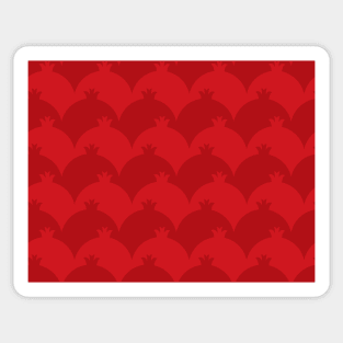 Red Pomegranate pattern Sticker